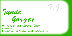 tunde gorgei business card